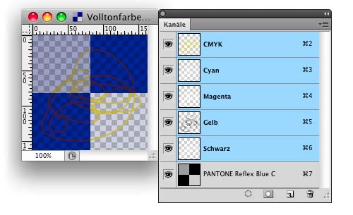PSD mit Sonderfarben