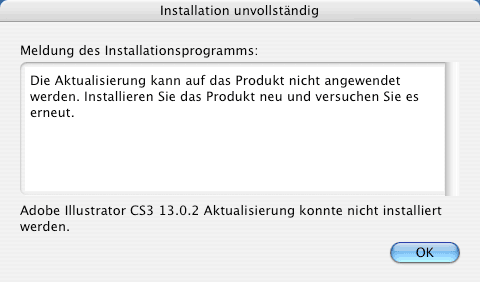Installationsfehler